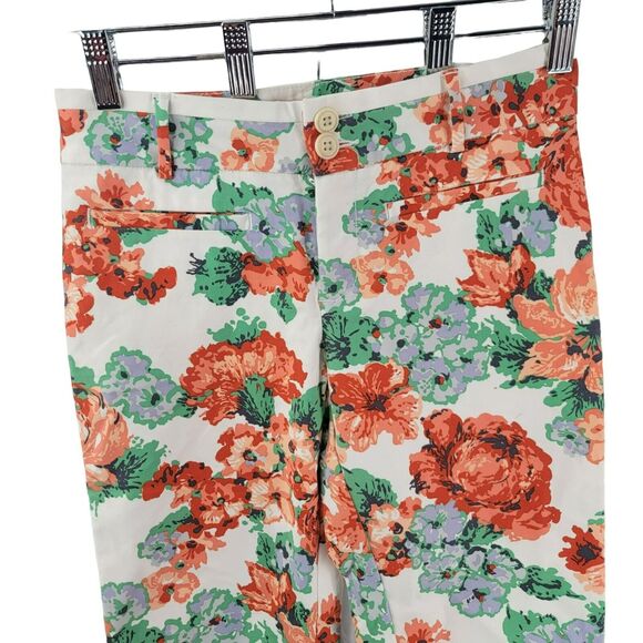 Anthropologie Floral Pants Women’s Size 6 Boho Casual Chic Resort Preppy - Picture 5 of 8